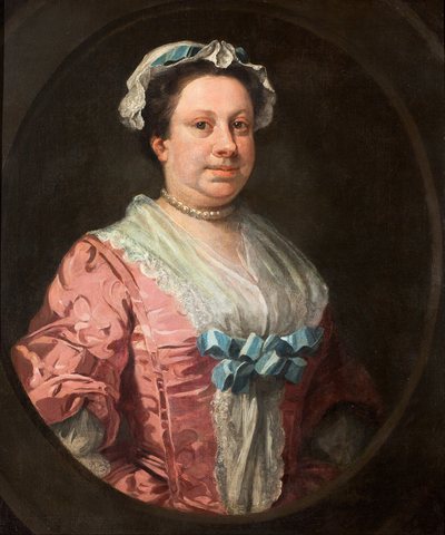 Portrait of the Artist's Sister, Anne Hogarth (1701–1771), or Lady in Rose Taffeta