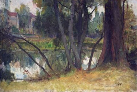 Charles Paysage pres de sa maison de Fouras