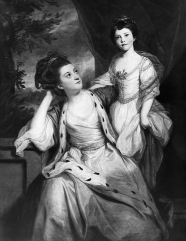 Portrait of Mrs. Boone and her Daughter, the later Lady Drummond