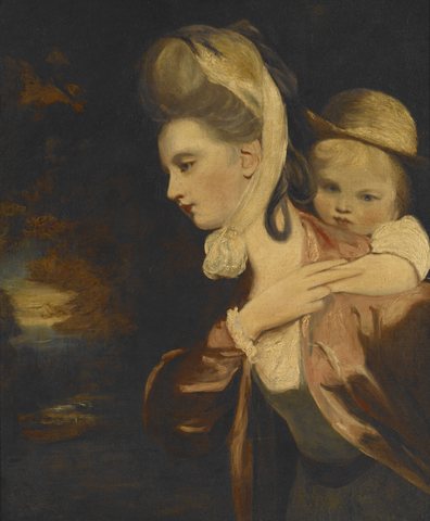 Pick-a-Back (Mrs Payne Gallwey and Child) (Copy)