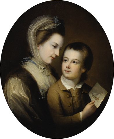 Portrait of Elizabeth Honywood and her Son Philip, 1767