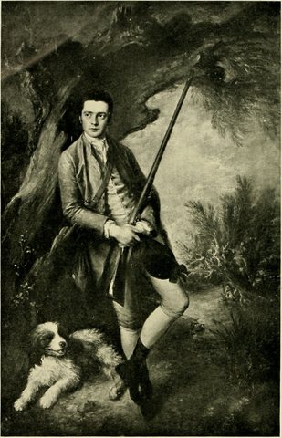 Portrait of William Poyntz of Midgham and his Dog Amber