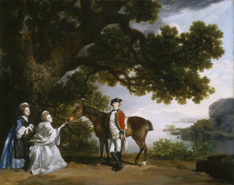 Captain Samuel Sharpe Pocklington with His Wife, Pleasance, and Possibly His Sister, Frances