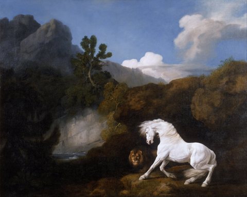 Horse Frightened by a Lion