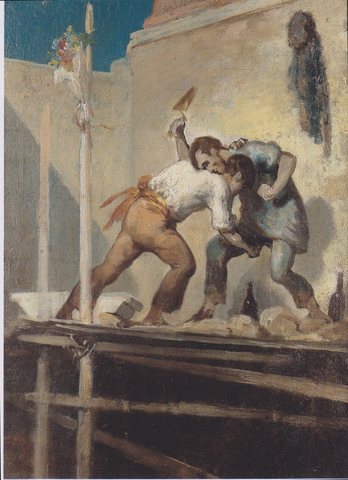 Fighting bricklayers