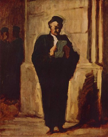 The lawyer reading