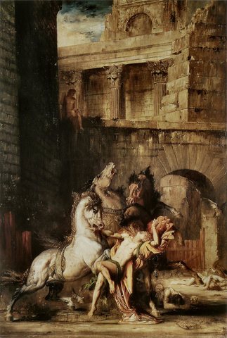 Diomede devoured by his horses