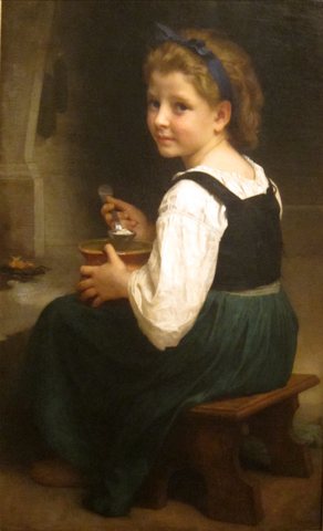 Girl Eating Porridge