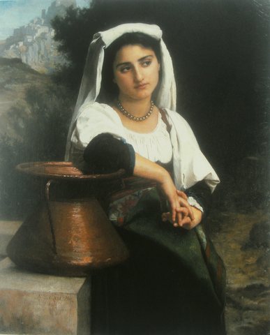 Italian Woman at the Fountain