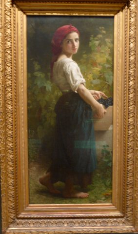 Girl with Grapes