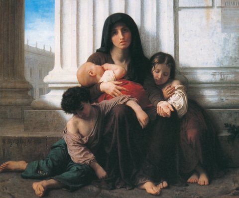 Indigene Familie (Charitas, verkleinerte Version)