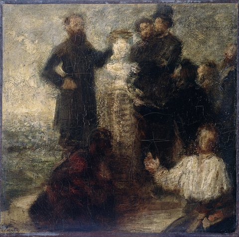 Esquisse pour l'Hommage à Delacroix