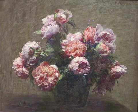 Vase of Peonies
