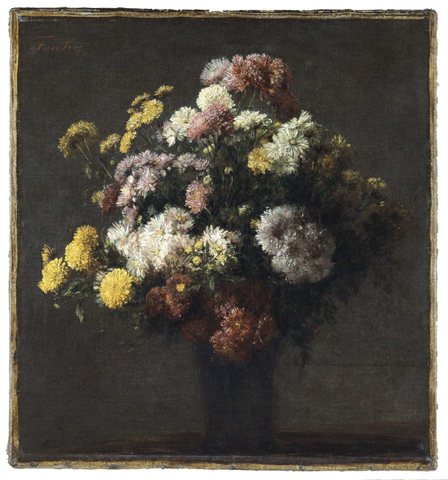 Vase with Chrysanthemums