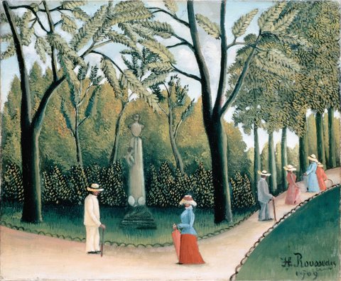 Luxembourg Gardens. Monument to Chopin