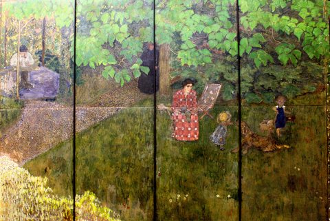 The Claude Terrace Family in the garden