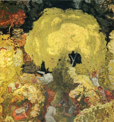 The pickers in autumn