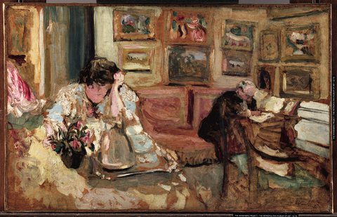 Jos and Lucie Hessel in the Small Salon, Rue de Rivoli