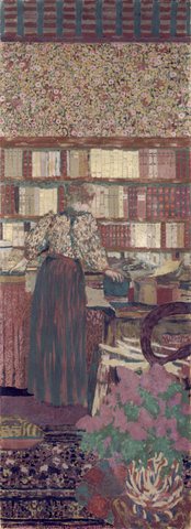 Figures in an Interior. Choosing Books