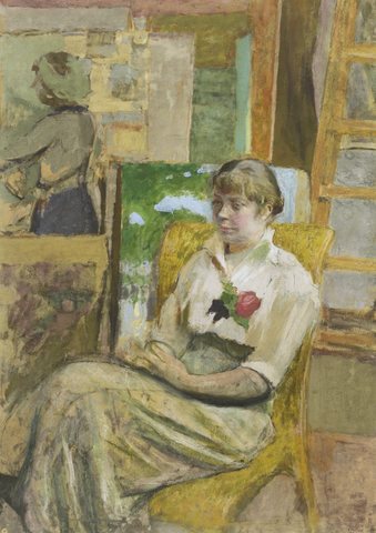 The model with the rose