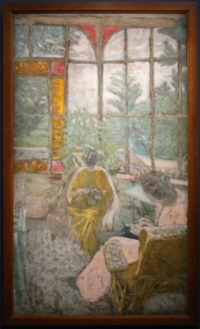 The veranda of Coadigou in Loctudy, Marcelle Aron and Marthe Mellot