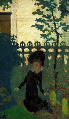 Woman in the garden.