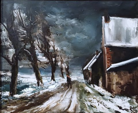 Морис Вламенк — Snowy Landscape