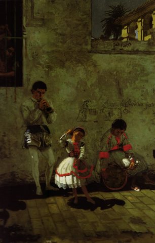 A street scene in Sevilla