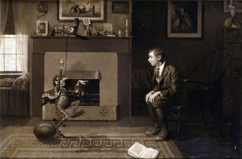 The Magic Foot-ball, 'I thought you were wrong,' he said in triumph. 'You said it was nine! Stupid!'