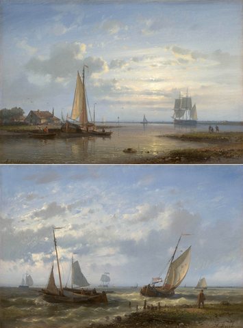 Calm Waters at Sunset; Coming Ashore