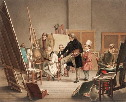 In the Artist's Studio