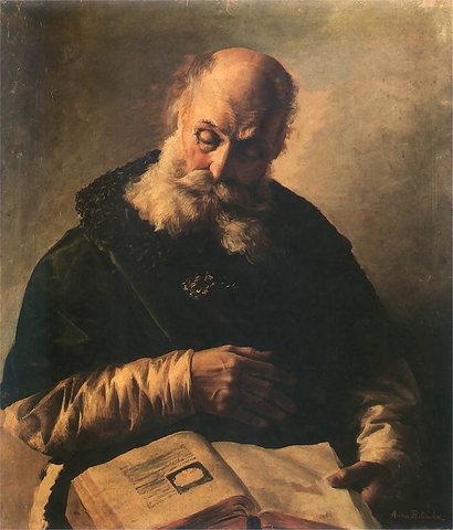 Old Man with a Book