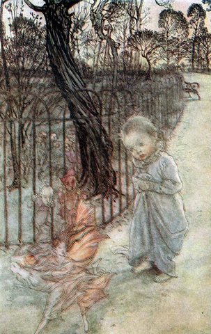 Illustration for Peter Pan in Kensington Gardens