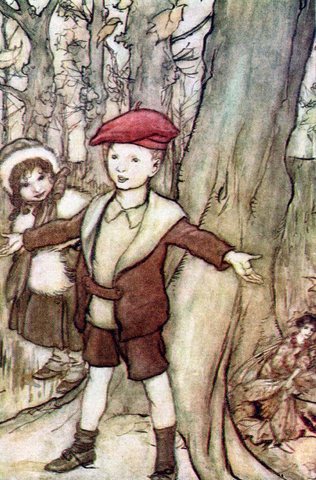 Illustration for Peter Pan in Kensington Gardens