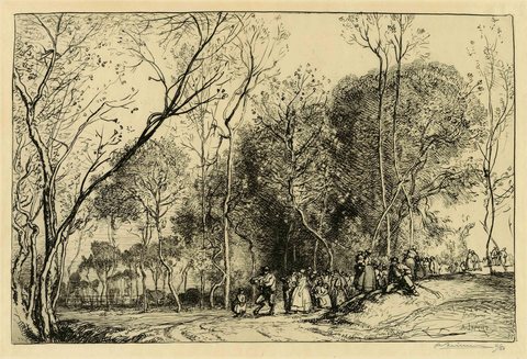 Indian Summer, the Passing Wedding Procession