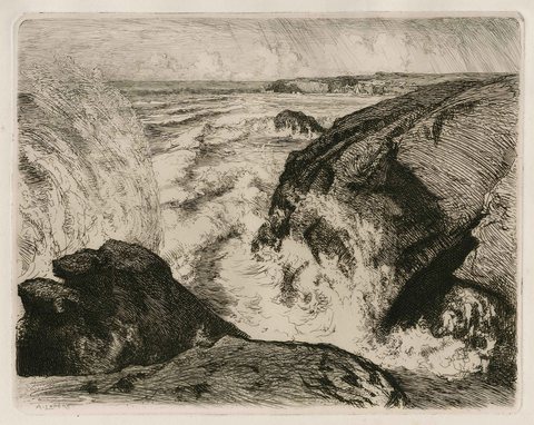Spring Tide at the Sion Rock
