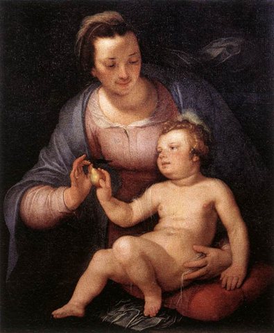 CORNELIS VAN HAARLEM Madonna And Child