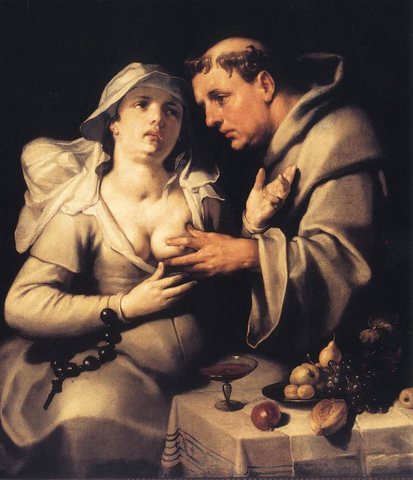 CORNELIS VAN HAARLEM The Monk And The Nun