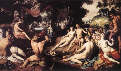 CORNELIS VAN HAARLEM The Wedding Of Peleus And Thetis