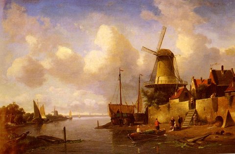 Summer Canal Scene