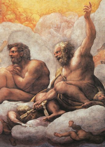 The Apostles Peter And Paul Detail Of Cupola Fresco