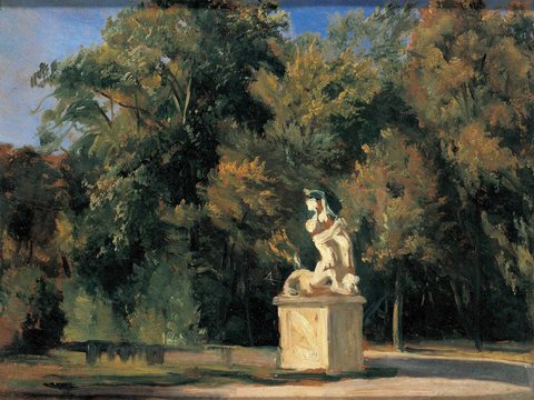 The Marble Sculpture of Nessus and Deianira in the Great Garden, Dresden