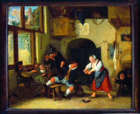 Interior of an Inn with Peasants Making Merry