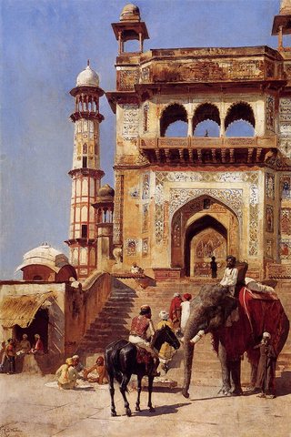 Before a Mosque