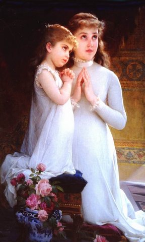Girls Praying