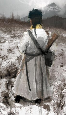 white coat soldier