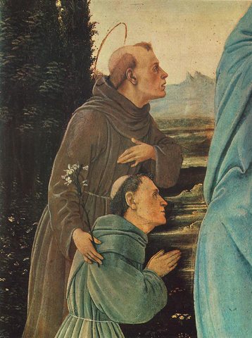 Madonna and Child with Saint Anthony of Padua and a Friar (detail)