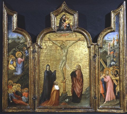 Triptych: The Crucifixion with the Virgin, Saint John and the Donor