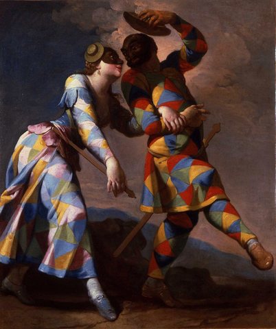 Harlequin and His Lady