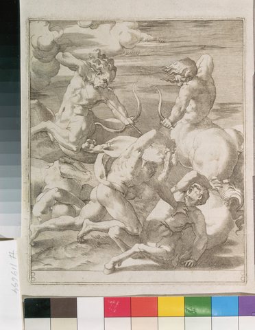 Battle between Hercules and the Centaurs